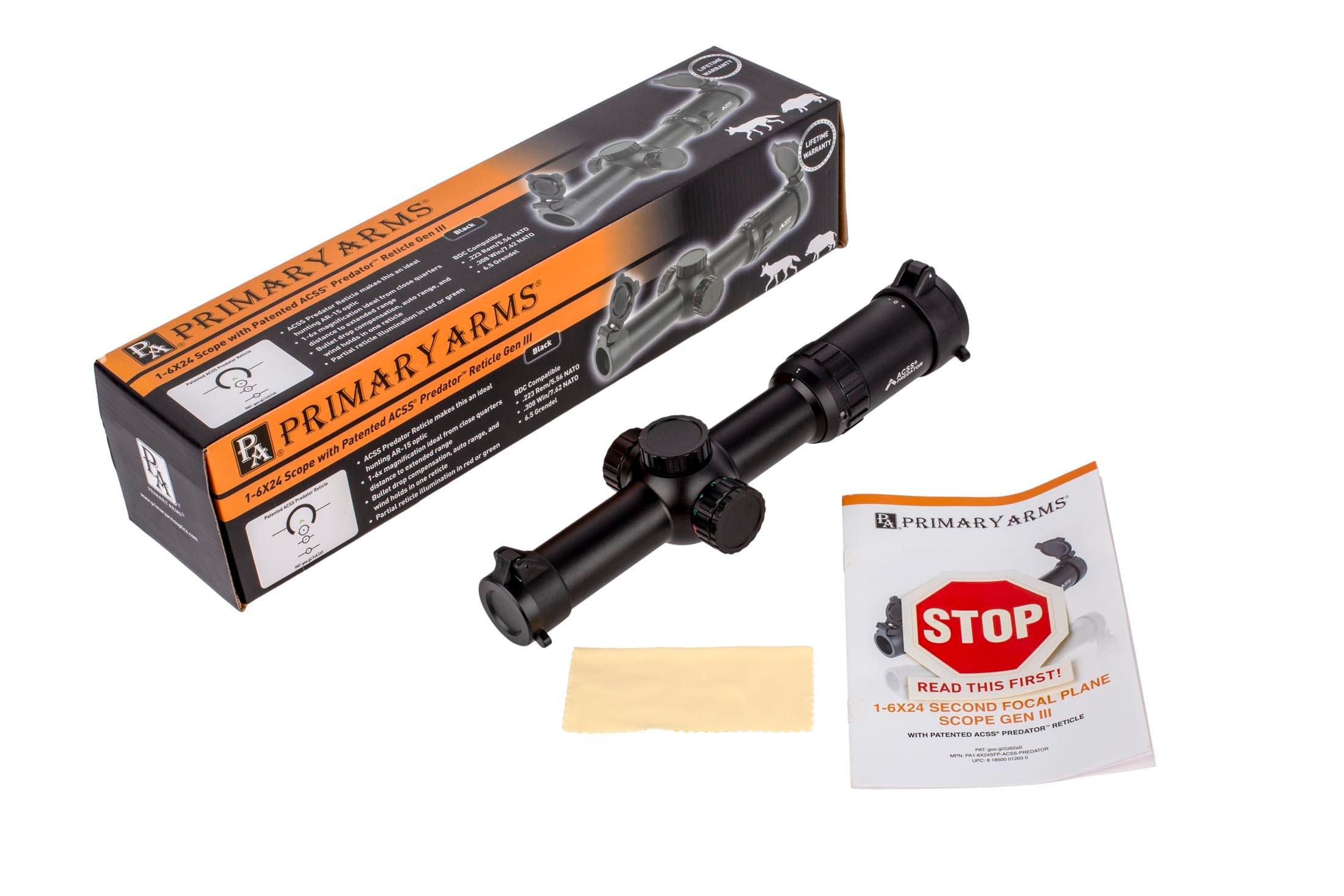 PRIMARY ARMS 1-6x24 ショートスコープ ACSS PA1-6X24SFP-ACSS-PREDATOR_00.